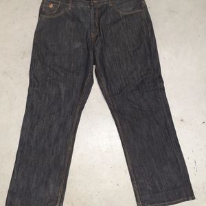 Rocawear jeans blackwash W42 as is w worn heel